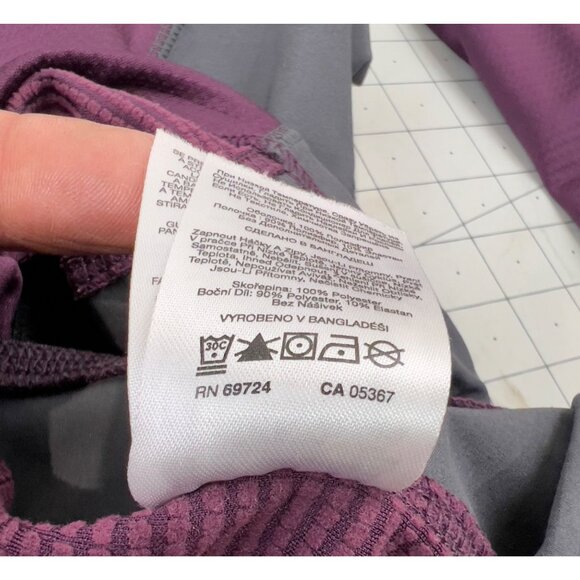 Columbia Men’s Large Canyon Hooded Fleece Jacket Omni-Wick Purple & Gray - Picture 10 of 11